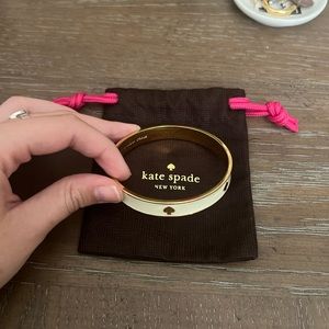 Kate Spade Enamel Spade Bangle Bracelet